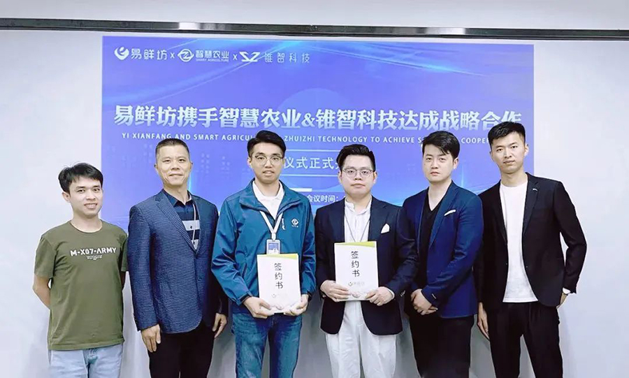 携手共赢五五世纪与易鲜坊、锥智科技达成战略合作